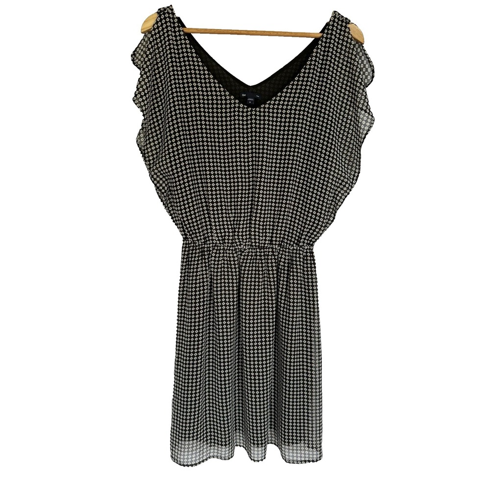 Gap Midi Dress‎ Sz M Coquette Flutter  Sleeves Modern Flair Flowy Summer Picnic